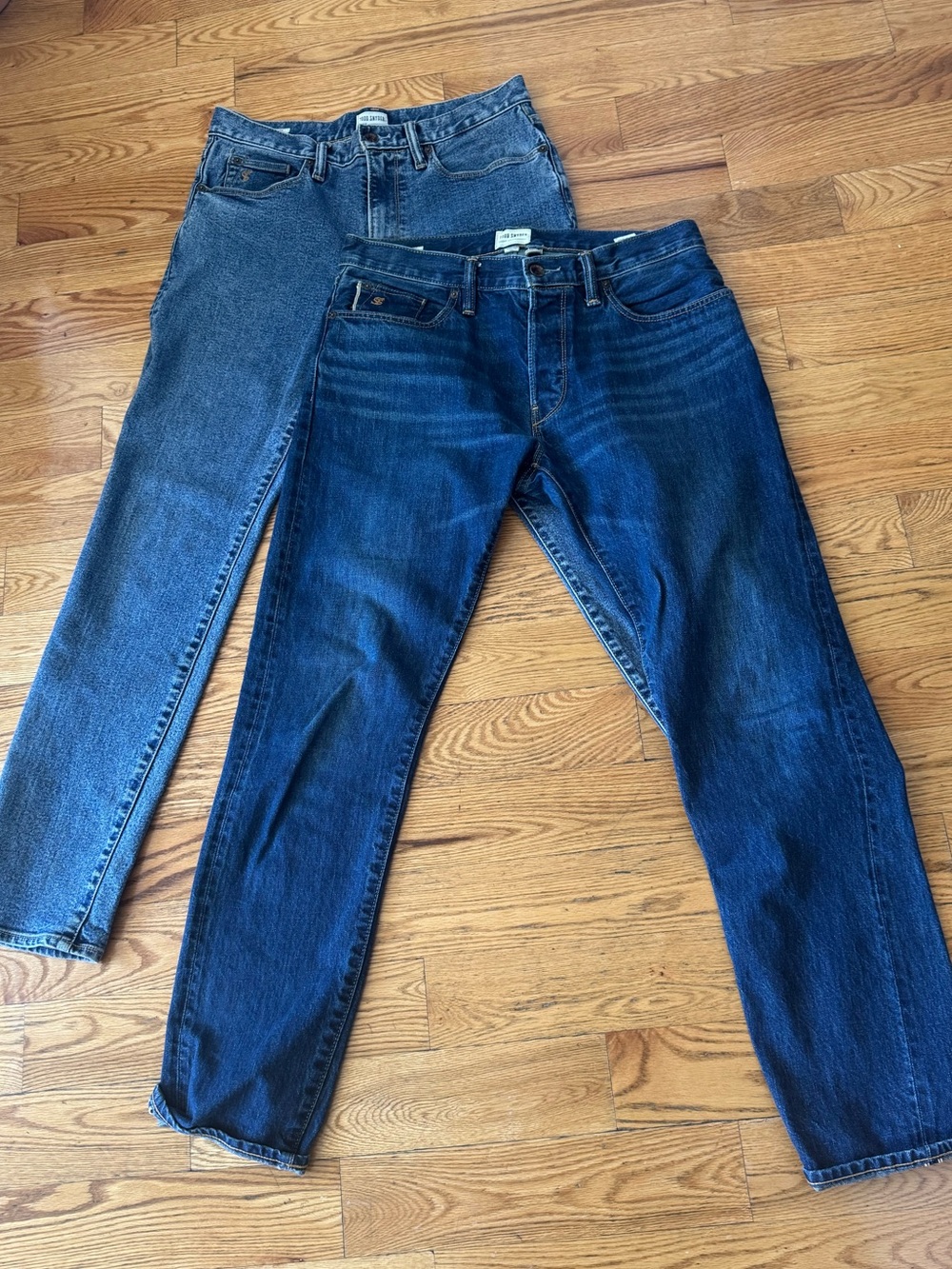 2 Pairs Todd Snyder Men's Blue Denim Jeans - Slim Fit